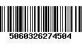 Código de Barras 5060326274504