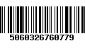 Código de Barras 5060326760779
