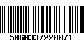 Código de Barras 5060337220071