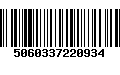 Código de Barras 5060337220934
