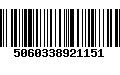 Código de Barras 5060338921151