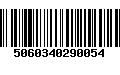 Código de Barras 5060340290054