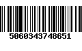 Código de Barras 5060343748651