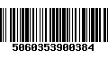 Código de Barras 5060353900384