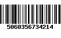 Código de Barras 5060356734214