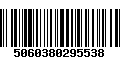 Código de Barras 5060380295538