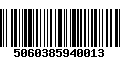 Código de Barras 5060385940013