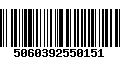 Código de Barras 5060392550151