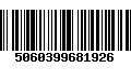 Código de Barras 5060399681926