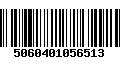 Código de Barras 5060401056513