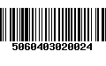 Código de Barras 5060403020024