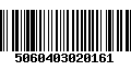 Código de Barras 5060403020161