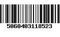 Código de Barras 5060403118523