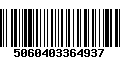 Código de Barras 5060403364937