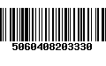 Código de Barras 5060408203330