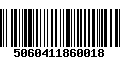 Código de Barras 5060411860018