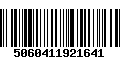 Código de Barras 5060411921641