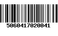 Código de Barras 5060417020041