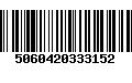 Código de Barras 5060420333152