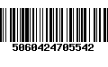 Código de Barras 5060424705542