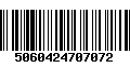 Código de Barras 5060424707072