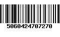 Código de Barras 5060424707270