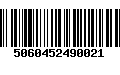 Código de Barras 5060452490021