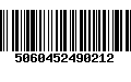 Código de Barras 5060452490212