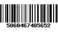 Código de Barras 5060467405652