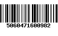 Código de Barras 5060471600982