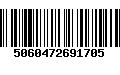 Código de Barras 5060472691705