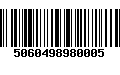 Código de Barras 5060498980005