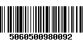 Código de Barras 5060500980092