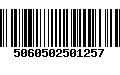 Código de Barras 5060502501257