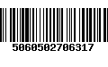 Código de Barras 5060502706317