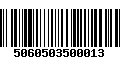 Código de Barras 5060503500013