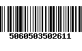 Código de Barras 5060503502611