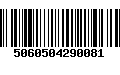 Código de Barras 5060504290081