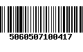 Código de Barras 5060507100417