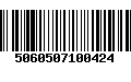 Código de Barras 5060507100424