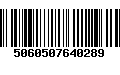 Código de Barras 5060507640289