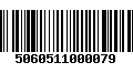 Código de Barras 5060511000079