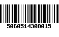 Código de Barras 5060514300015