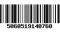 Código de Barras 5060519140760