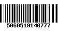 Código de Barras 5060519140777