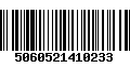 Código de Barras 5060521410233