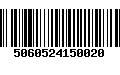 Código de Barras 5060524150020