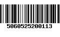 Código de Barras 5060525200113