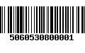 Código de Barras 5060530800001