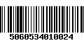 Código de Barras 5060534010024